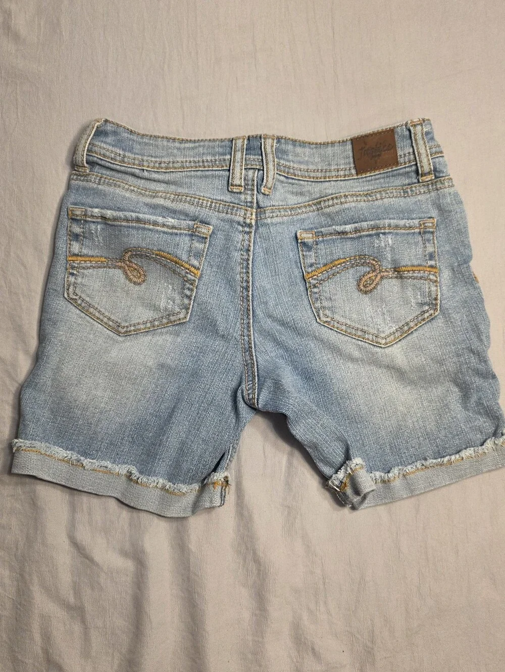 Girls Justice Jeans Light Wash Denim Shorts